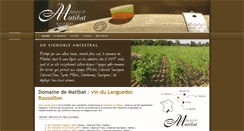 Desktop Screenshot of domaine-de-matibat.com